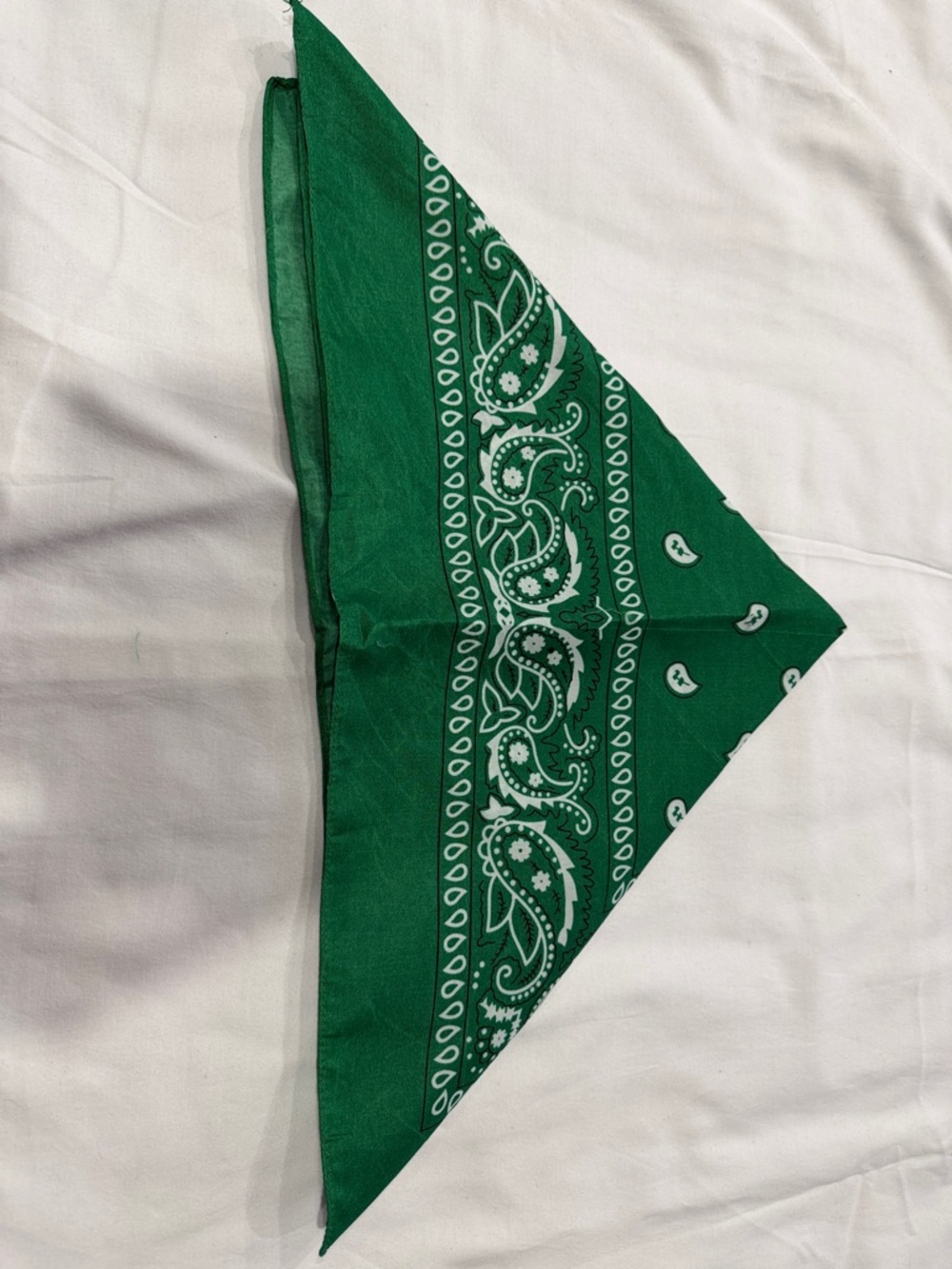 Guess Green Paisley Bandana Scarf